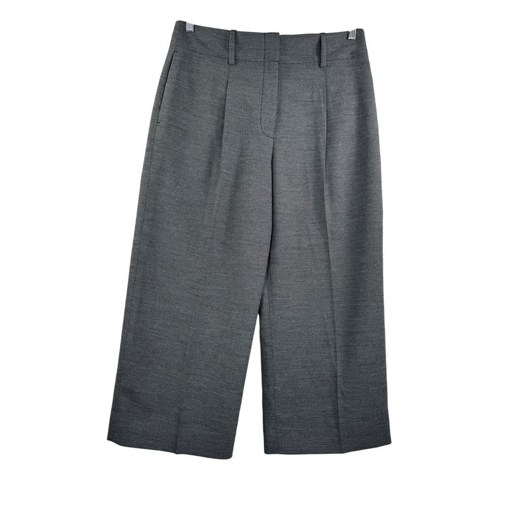 CLUB MONACO‎ Twill Wide Leg Pleated Culotte Pants preppy money Size 10